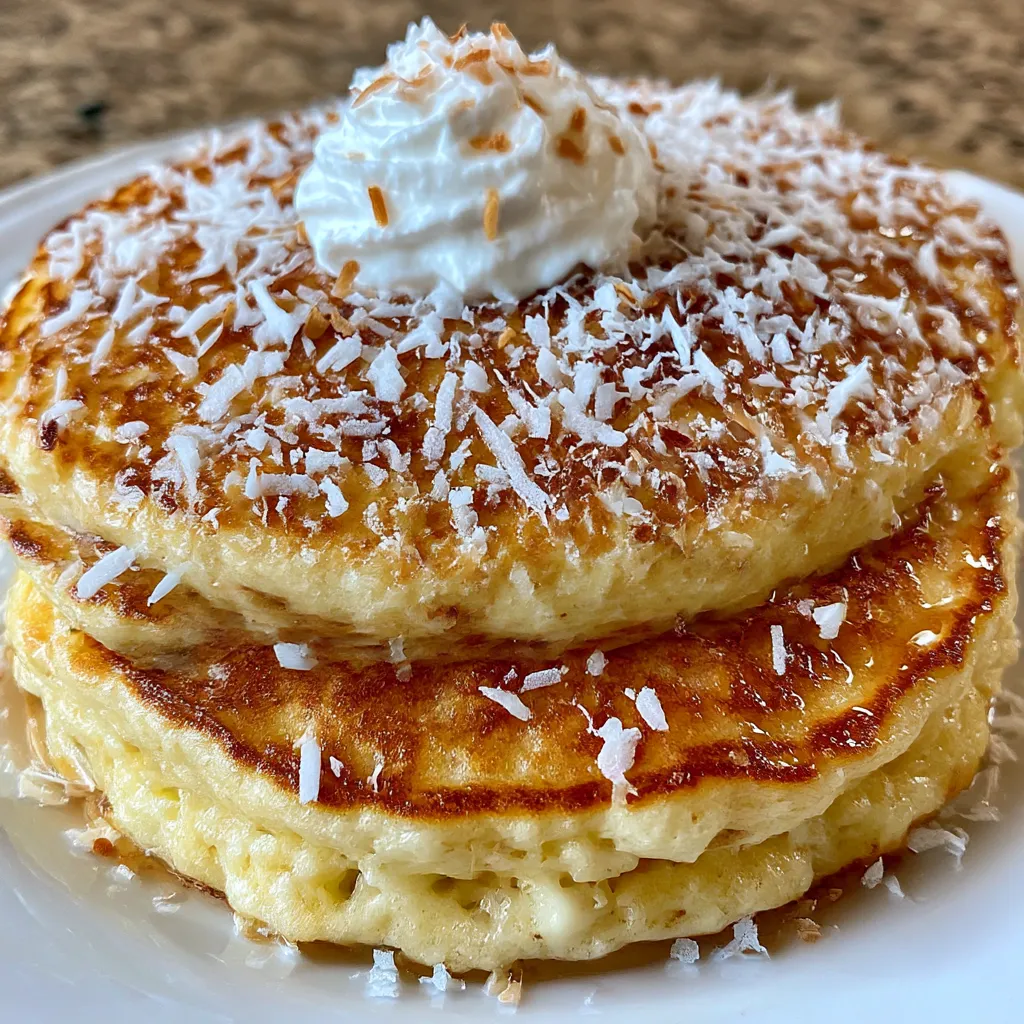 Coconut Cream Pancakes