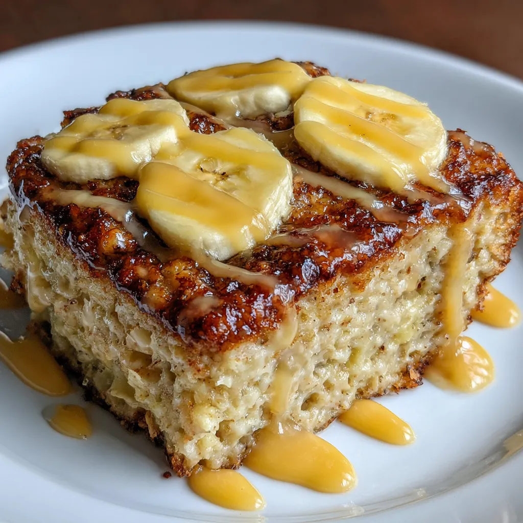 Cottage Cheese Banana Oatmeal Breakfast Bake