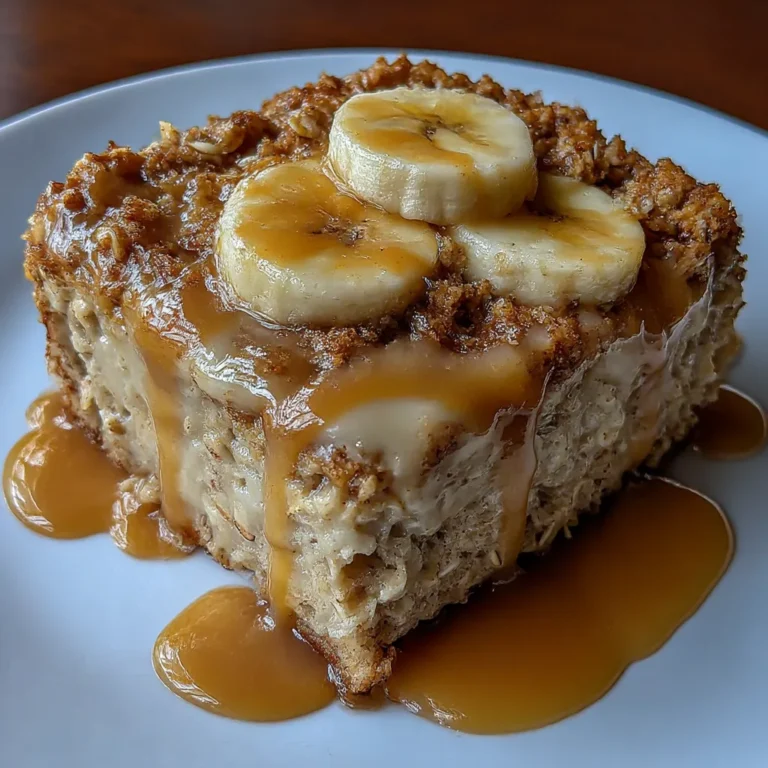 Cottage Cheese Banana Oatmeal Breakfast Bake