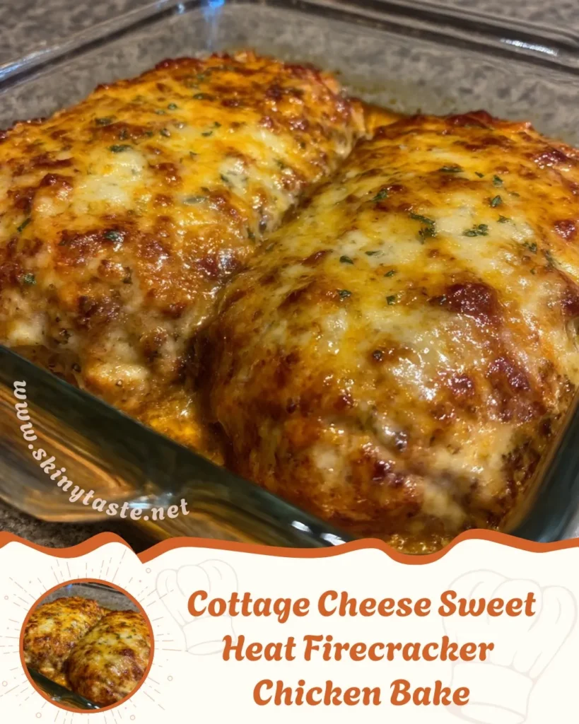 Cottage Cheese Sweet Heat Firecracker Chicken Bake