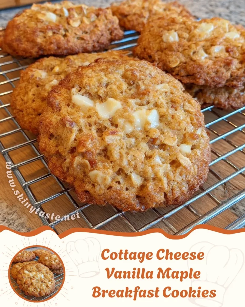 Cottage Cheese Vanilla Maple Breakfast Cookies