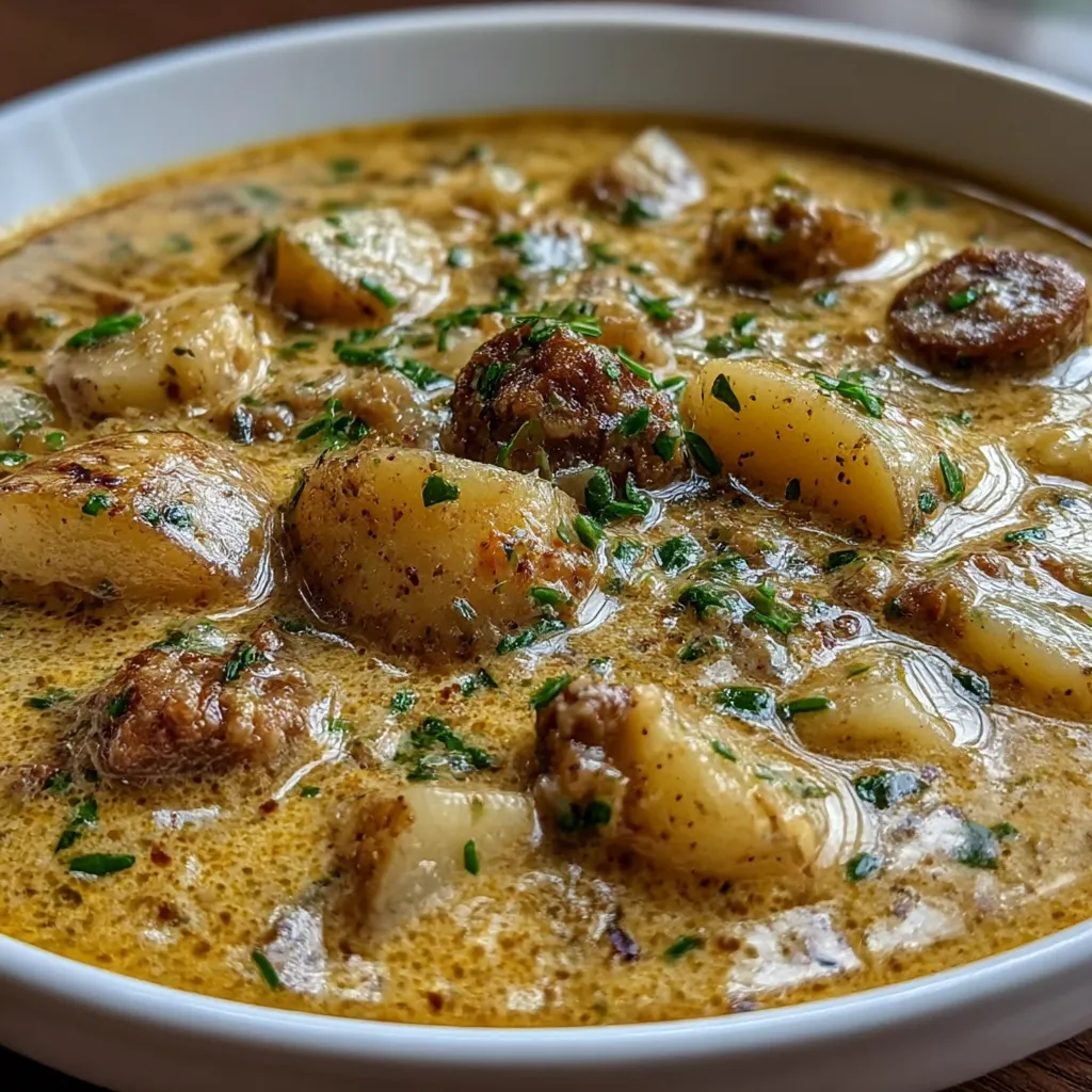 Cozy Crockpot Potato Soup with Sausage