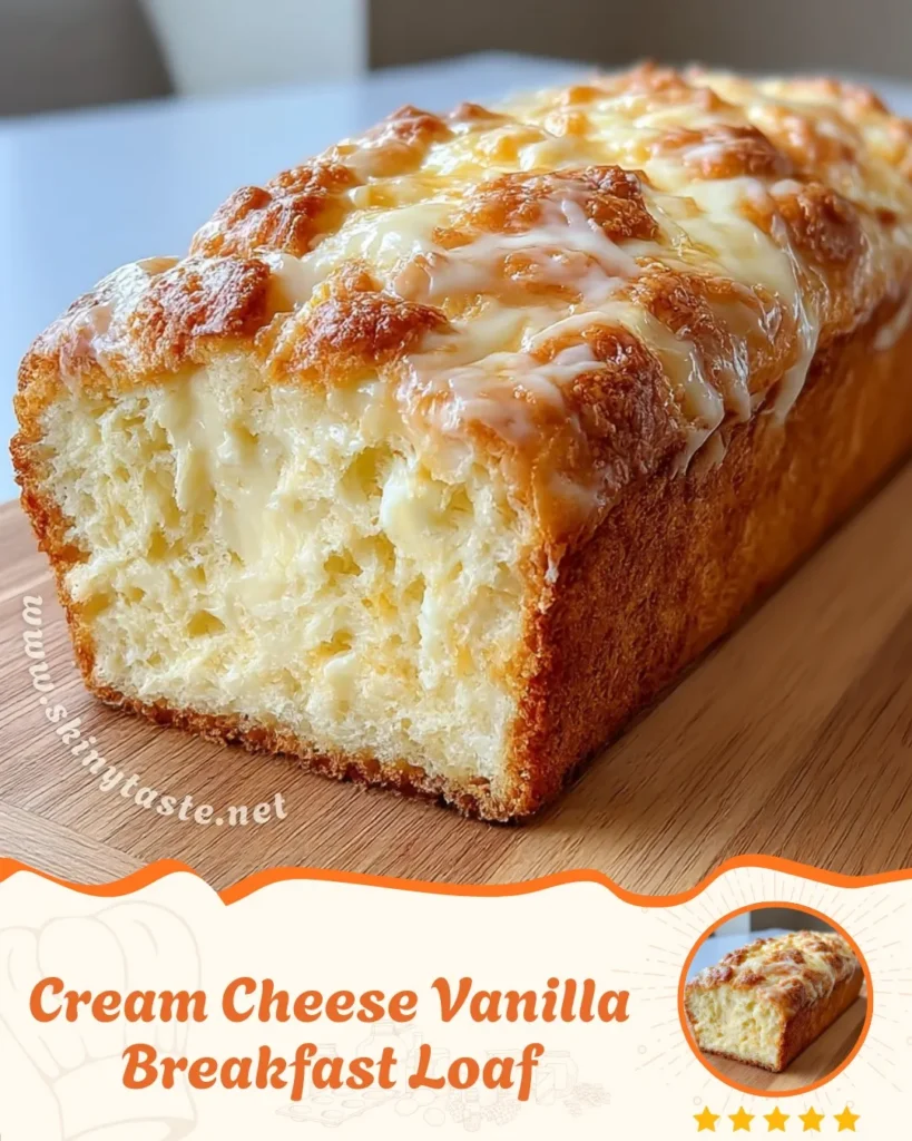 Cream Cheese Vanilla Breakfast Loaf 7 Cream Cheese Vanilla Breakfast Loaf