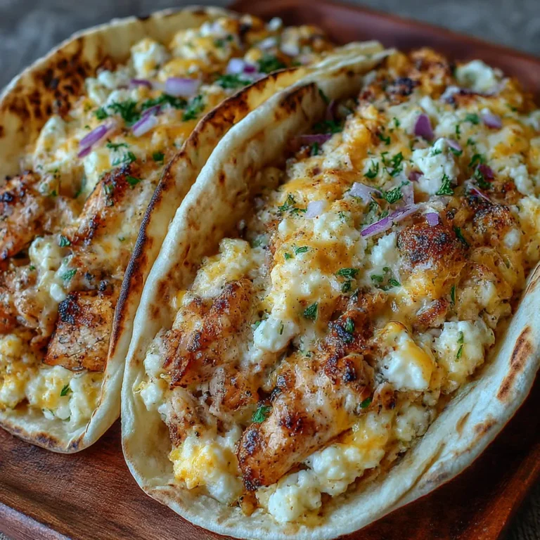 Creamy Cottage Cheese Chicken Smash Tacos