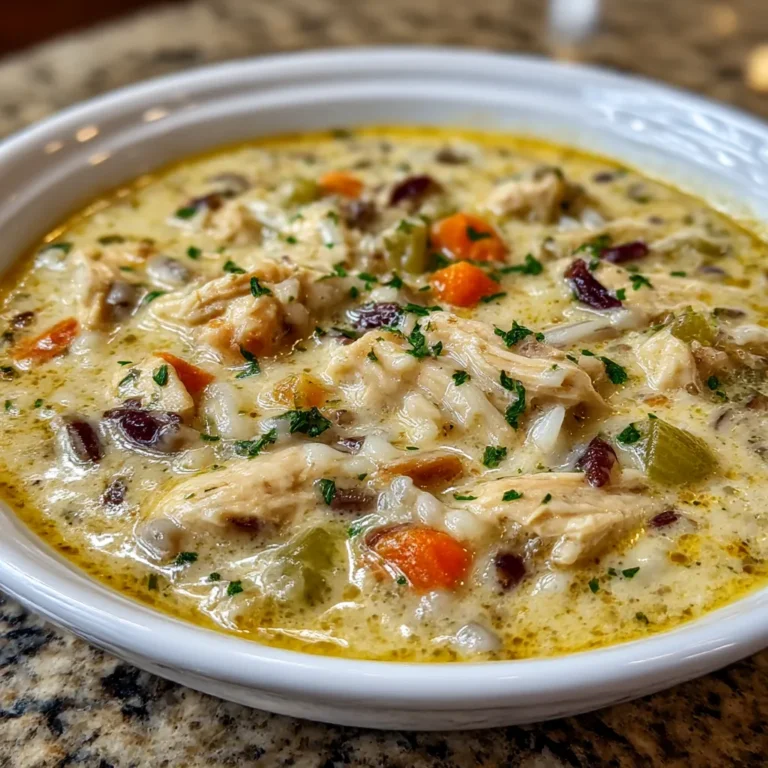 Creamy Crockpot Chicken Wild Rice Soup