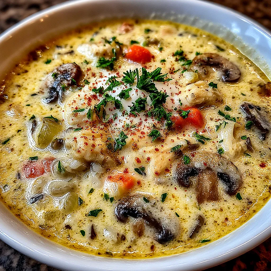 Creamy Crockpot Chicken Wild Rice Soup