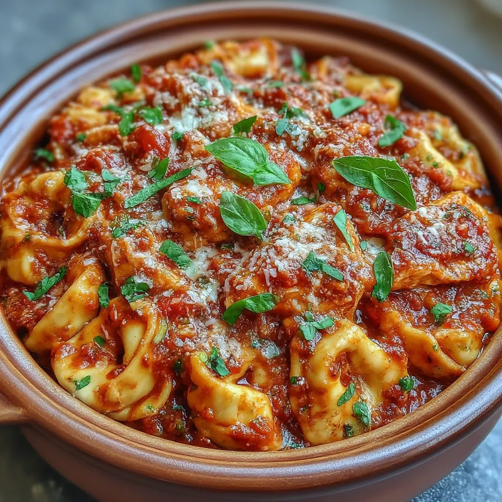 CrockPot Chicken Tortellini