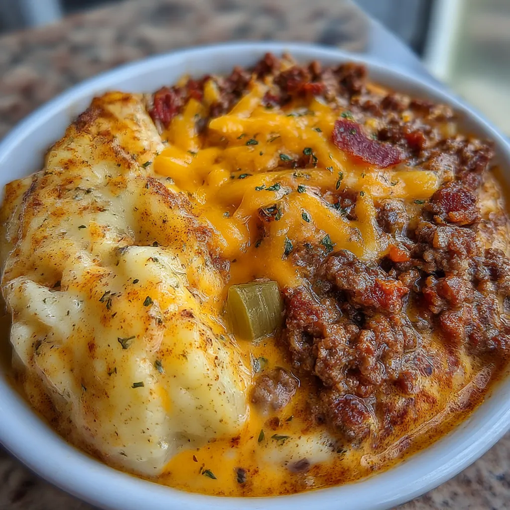 Crockpot Creamy Potato and Hamburger Soup