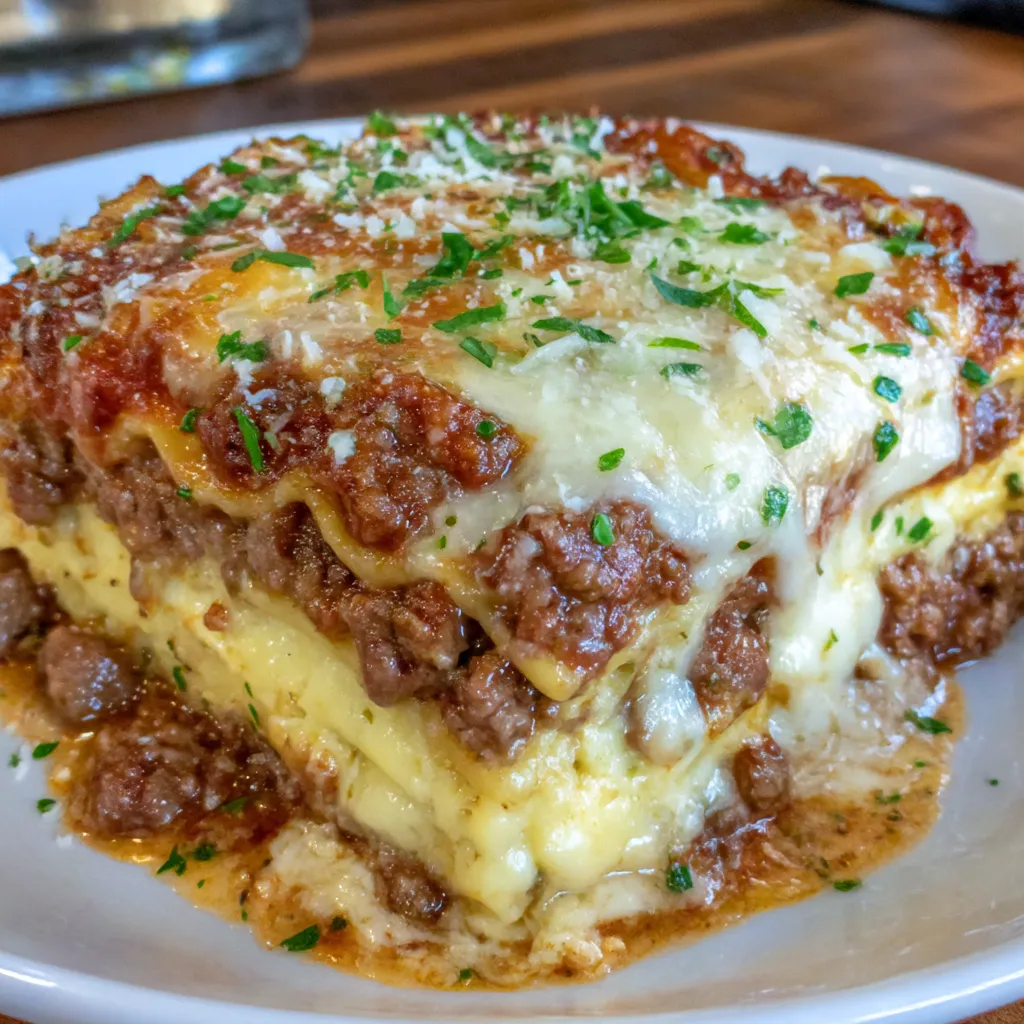 Crockpot Ravioli Lasagna