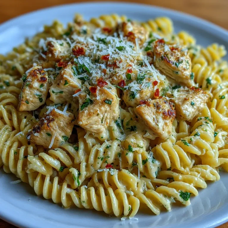 Easy Garlic Parmesan Chicken Pasta
