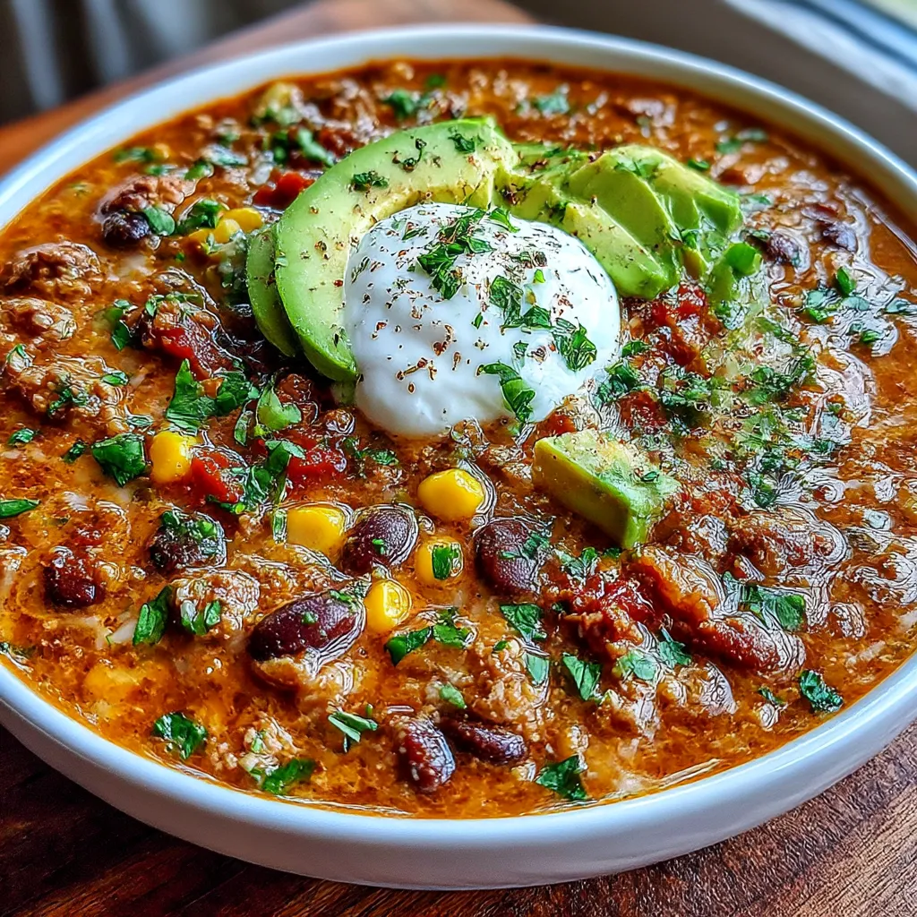 Healthy High Protein Creamy Taco Soup