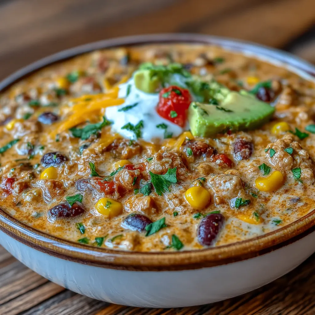 Healthy High Protein Creamy Taco Soup