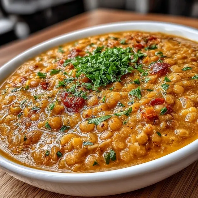 High Fiber Lebanese Lemon Lentil Soup