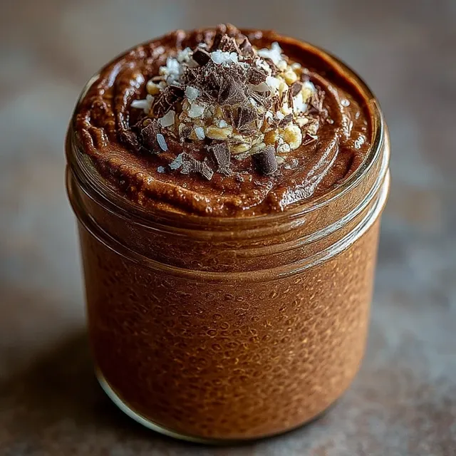 High Protein Chocolate Chia Seed Pudding