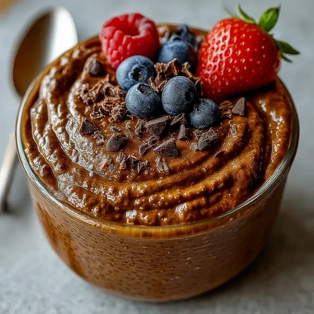 High Protein Chocolate Chia Seed Pudding
