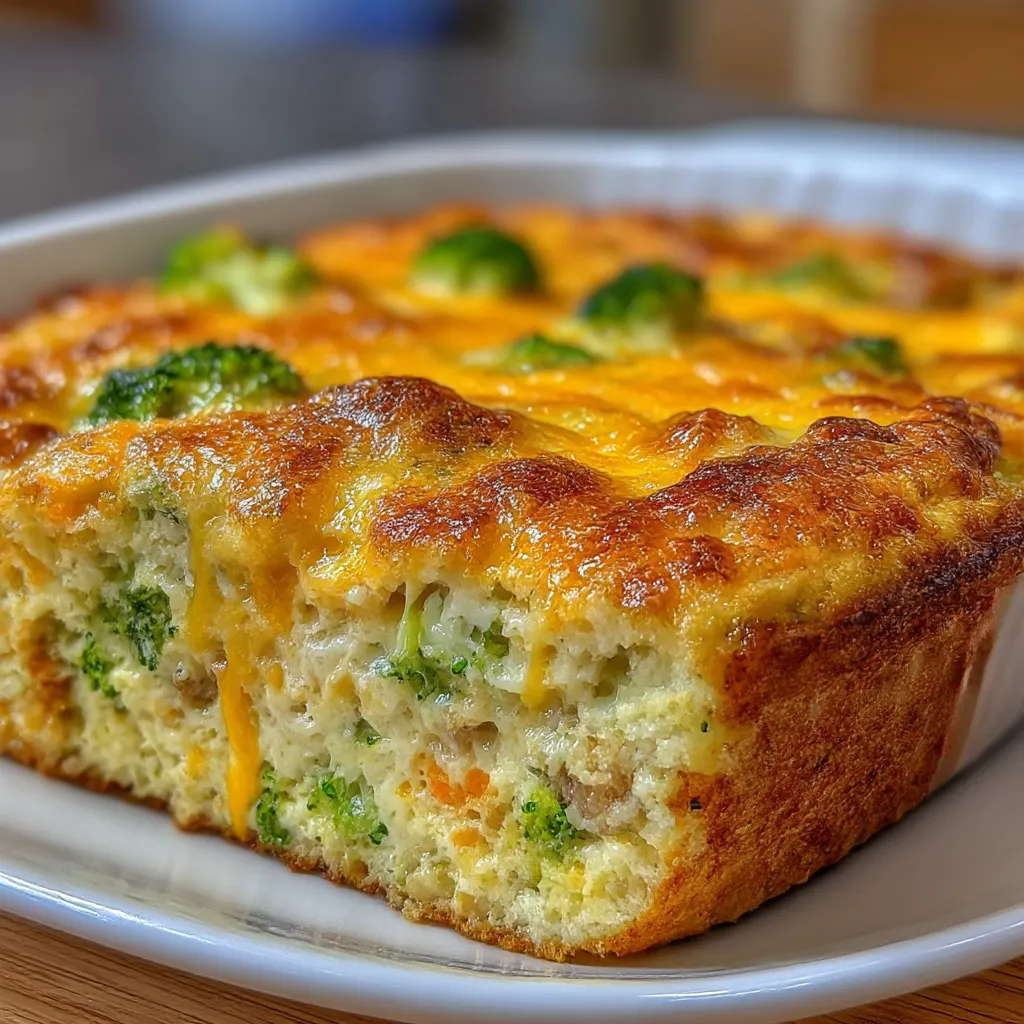 Scrambled Egg Breakfast Casserole (Quiche Style Overnight)