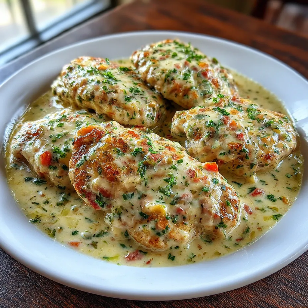 Slow Cooker Chicken Chops with Garlic Parmesan Sauce