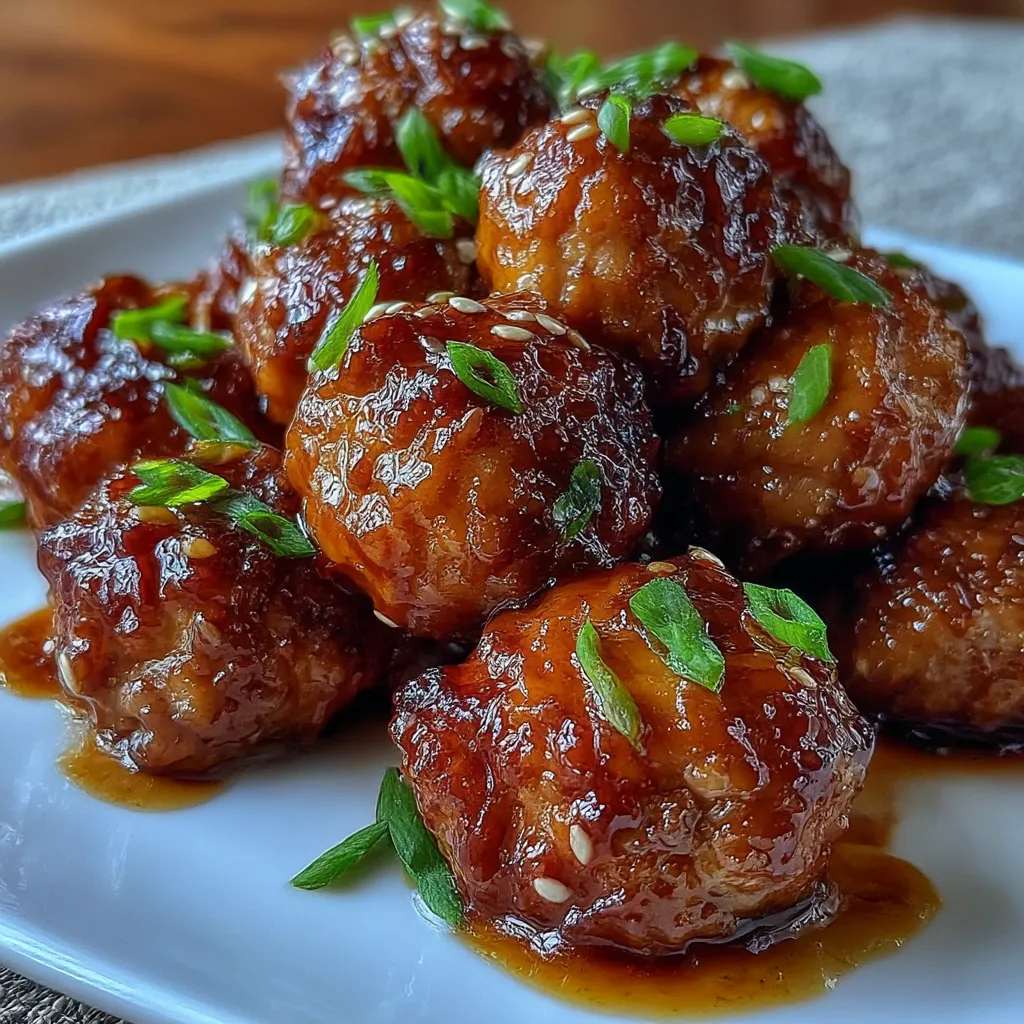 Slow Cooker Honey Garlic Meatballs