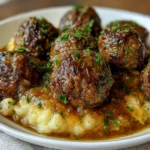 Slow Cooker Salisbury Steak Meatballs