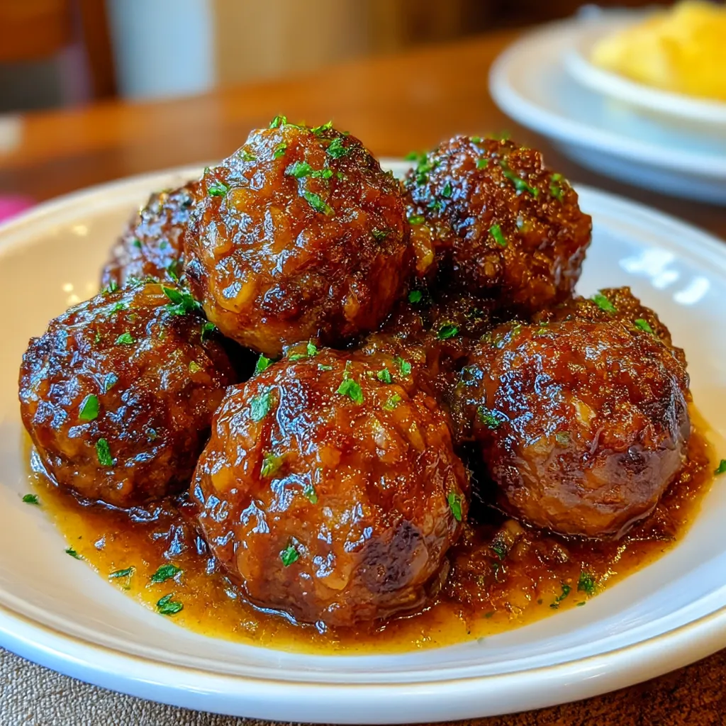Slow Cooker Salisbury Steak Meatballs
