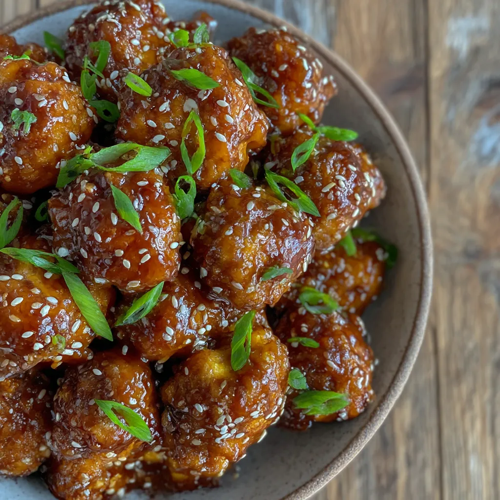 Sticky Sesame Cauliflower