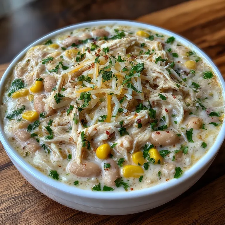 The Easiest Crockpot White Chicken Chili with Cream Cheese
