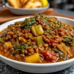 Vegan Mediterranean Lentil Vegetable Soup