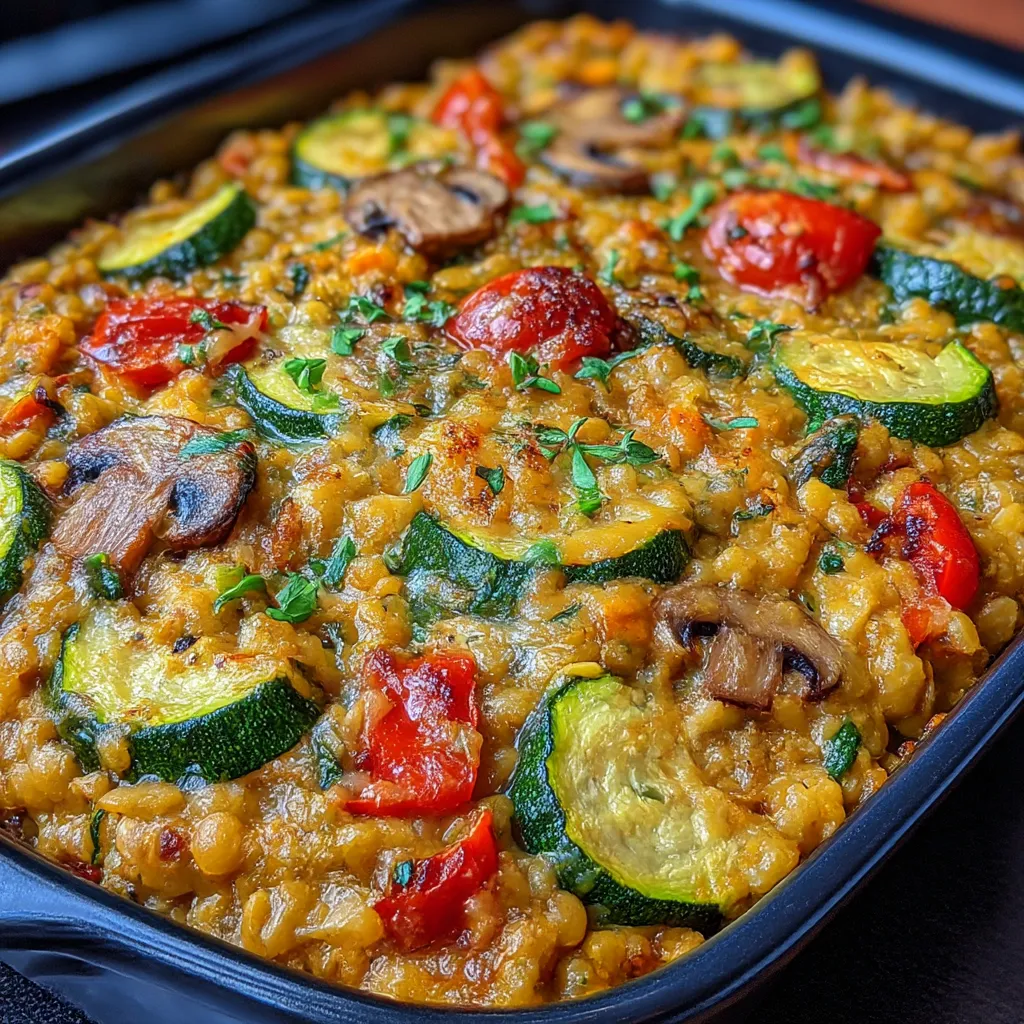 Very Veggie Lentil Bake