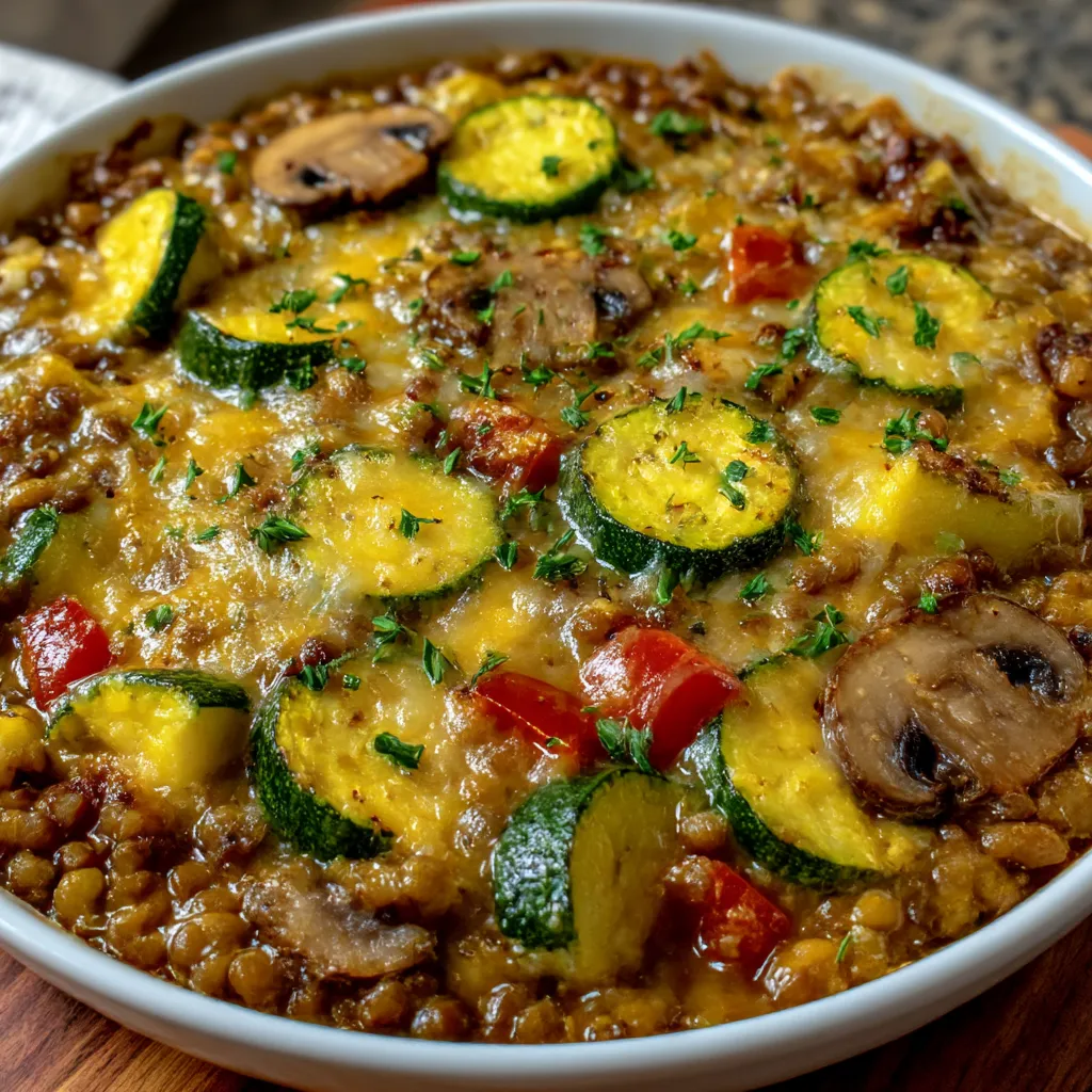 Very Veggie Lentil Bake
