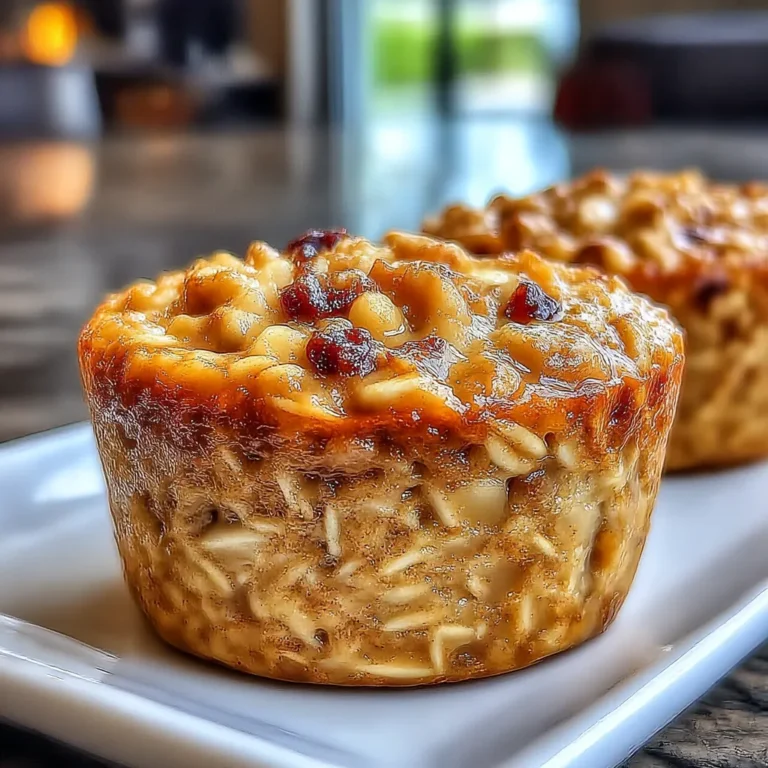 Baked Apple Cinnamon Oatmeal Cups