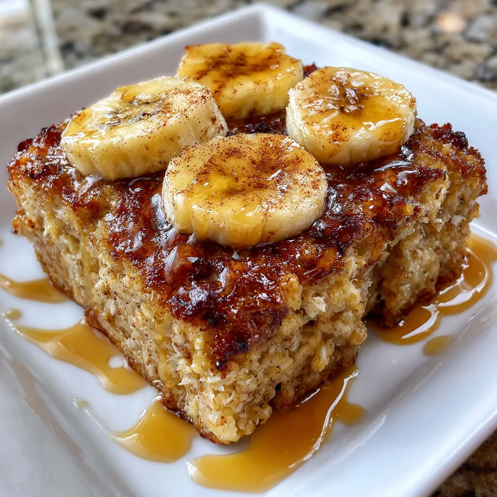 Banana Cinnamon Oat Breakfast Bake