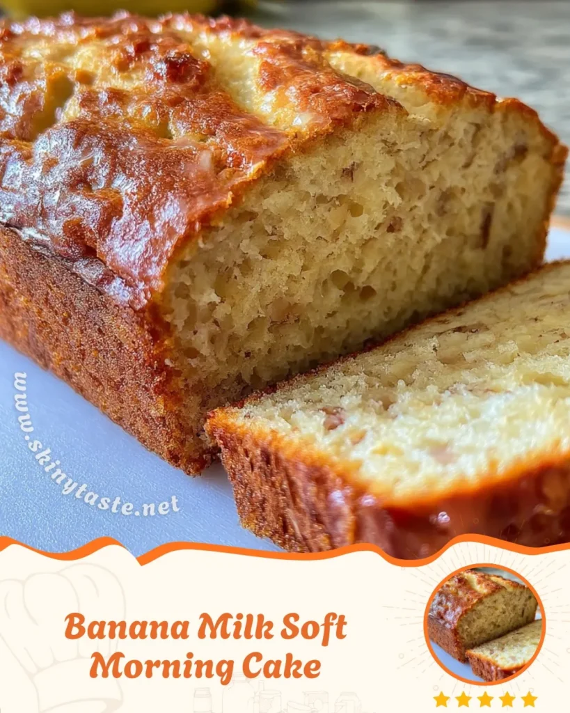 Banana Milk Soft Morning Cake