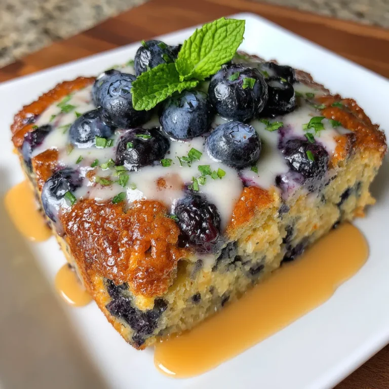 Blueberry Cottage Cheese Breakfast Bake