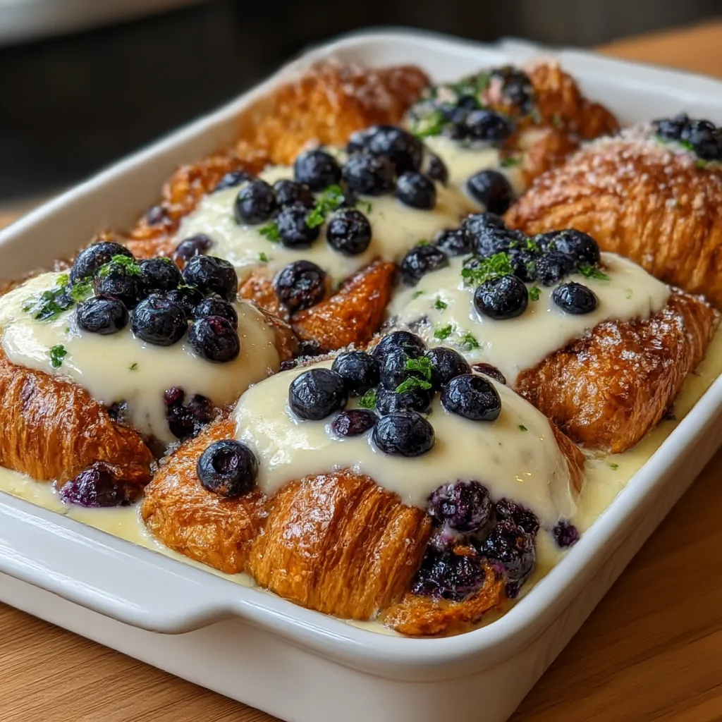 Blueberry Cream Cheese Croissant Casserole Hot New Best 5. 8 Blueberry Cream Cheese Croissant Casserole