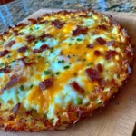 Breakfast Pizza with Hash Brown Crust