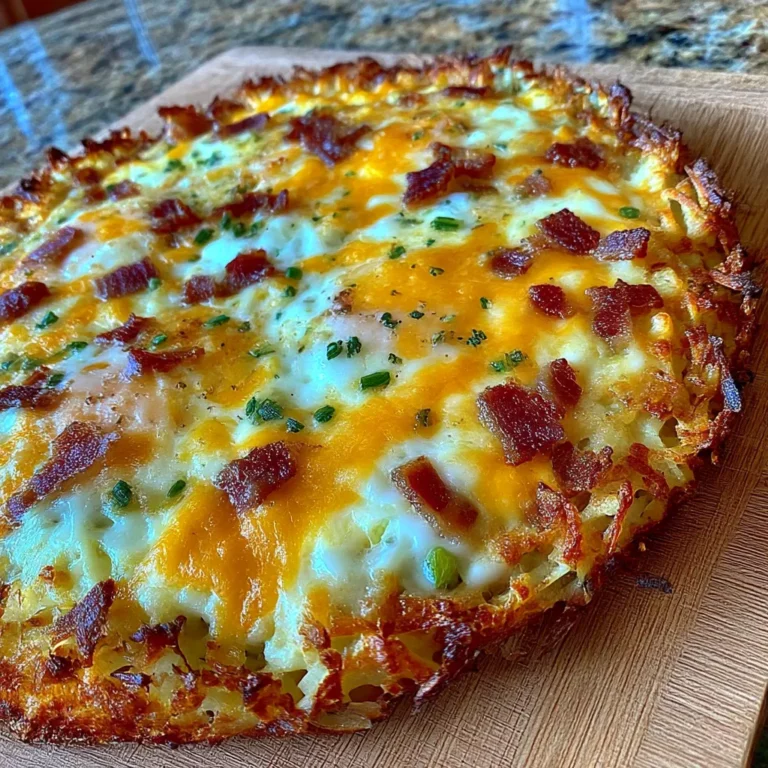 Breakfast Pizza with Hash Brown Crust