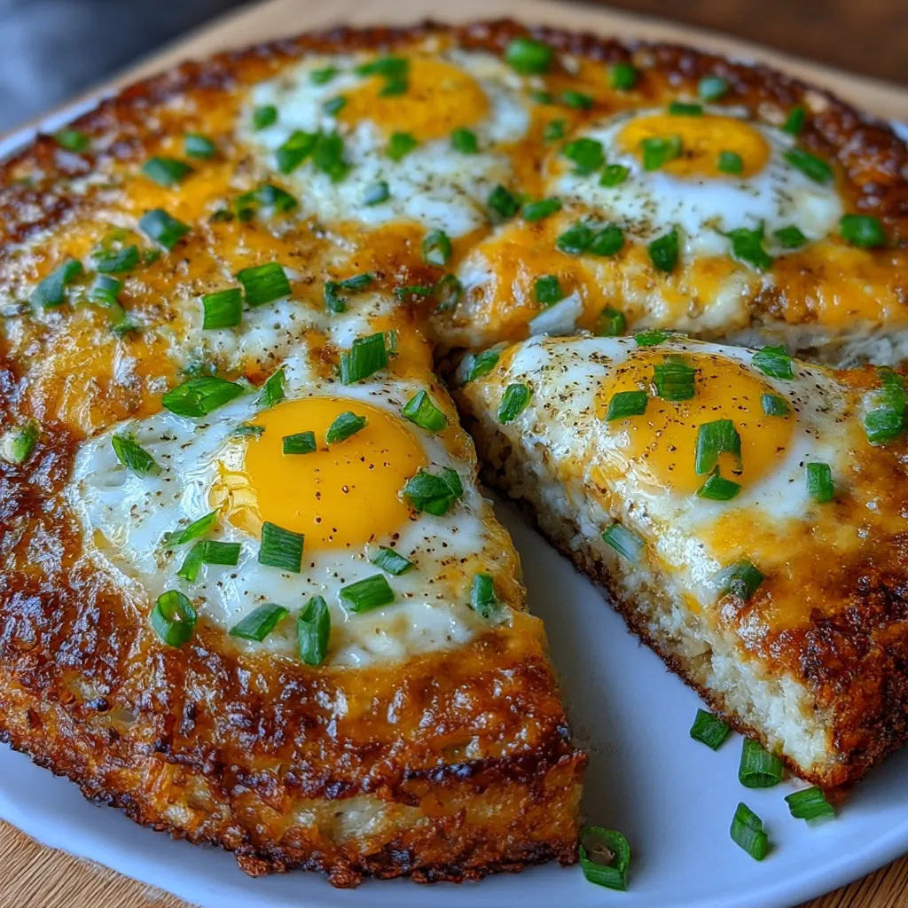 Breakfast Pizza with Hash Brown Crust