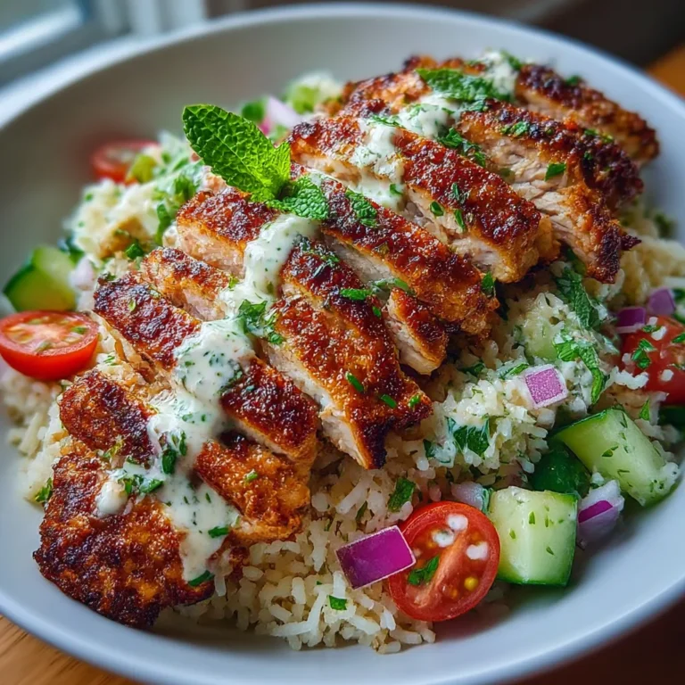 Chicken Shawarma Crispy Rice Salad