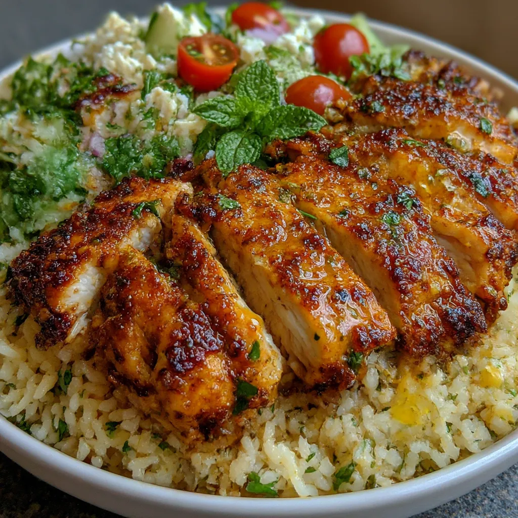 Chicken Shawarma Crispy Rice Salad: 5min delish bold fresh. 6 Chicken Shawarma Crispy Rice Salad