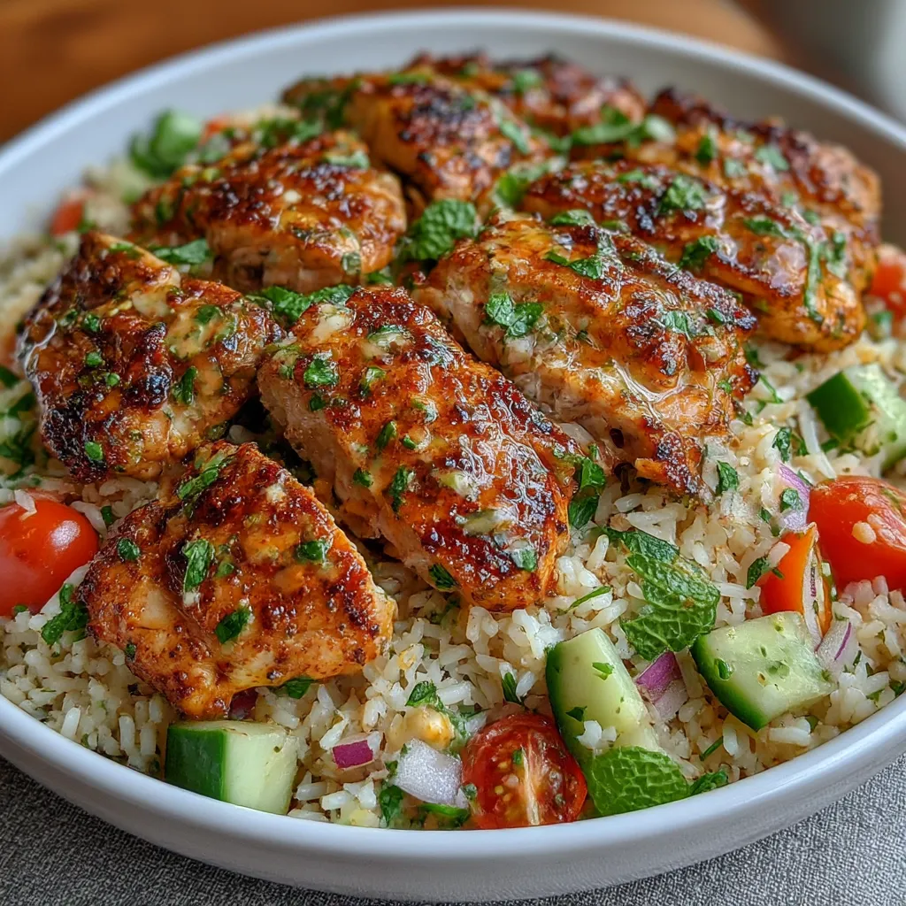 Chicken Shawarma Crispy Rice Salad: 5min delish bold fresh. 8 Chicken Shawarma Crispy Rice Salad