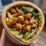 Chili Lime Chickpea Cauliflower Wrap
