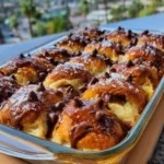 Chocolate Croissant Breakfast Bake