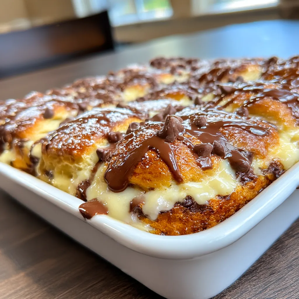 Chocolate Croissant Breakfast Bake