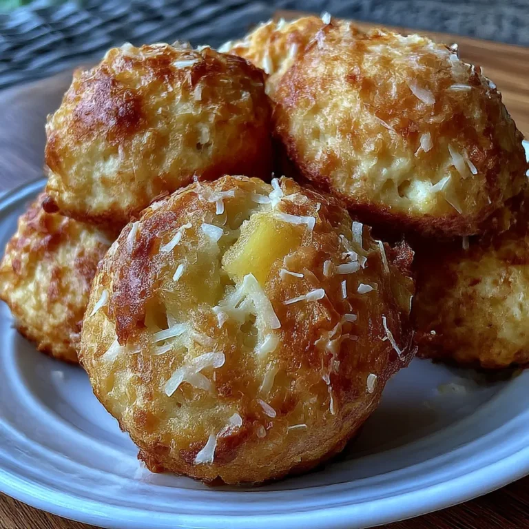 Coconut and Pineapple Cottage Cheese Muffins