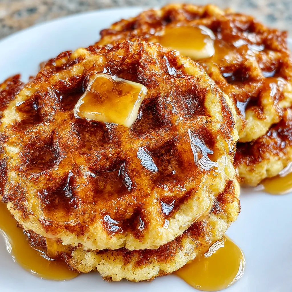 Cornbread Waffle Bites with Honey Butter Syrup
