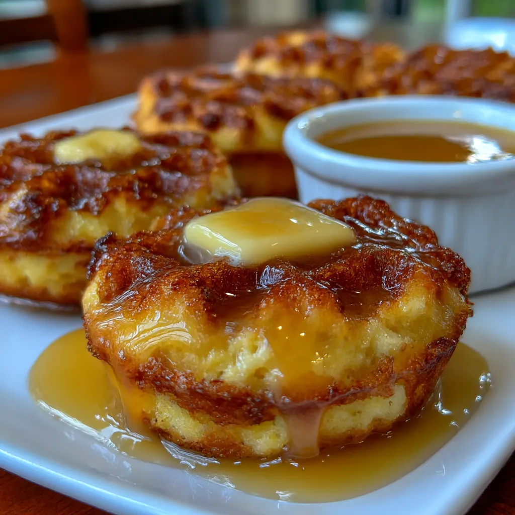 Cornbread Waffle Bites with Honey Butter Syrup