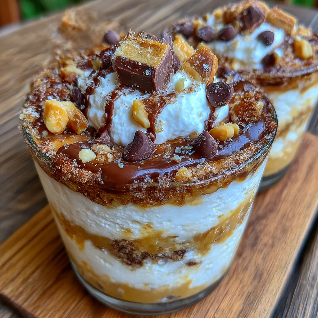 Cottage Cheese and Peanut Butter Snickers Dessert