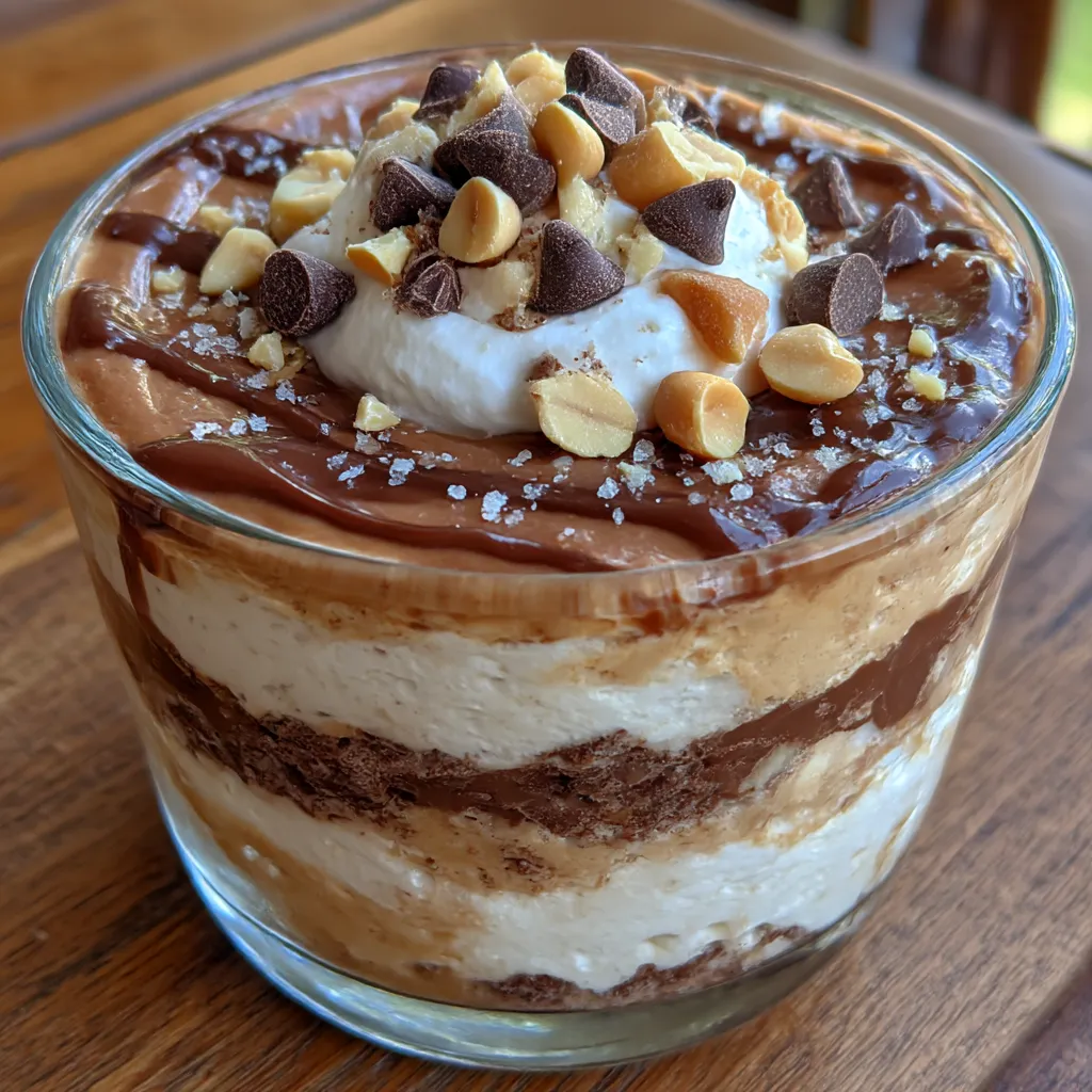 Cottage Cheese and Peanut Butter Snickers Dessert