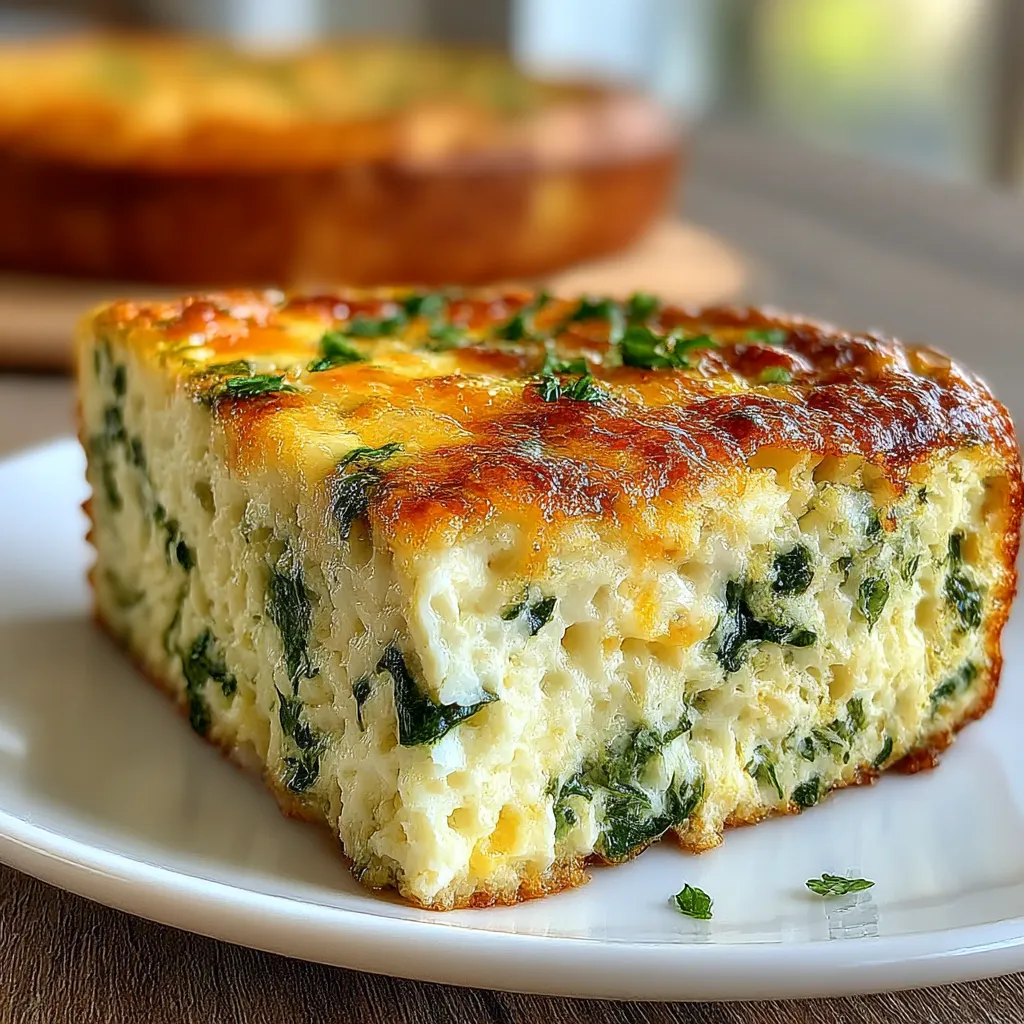 Cottage Cheese and Spinach Crustless Quiche