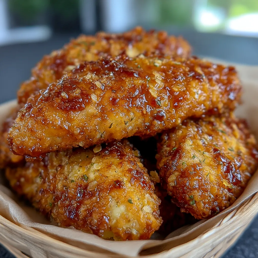 Crispy Dill Pickle Parmesan Chicken